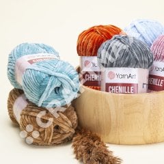 YARNART CHENILLE - VELVET KNITTING YARN