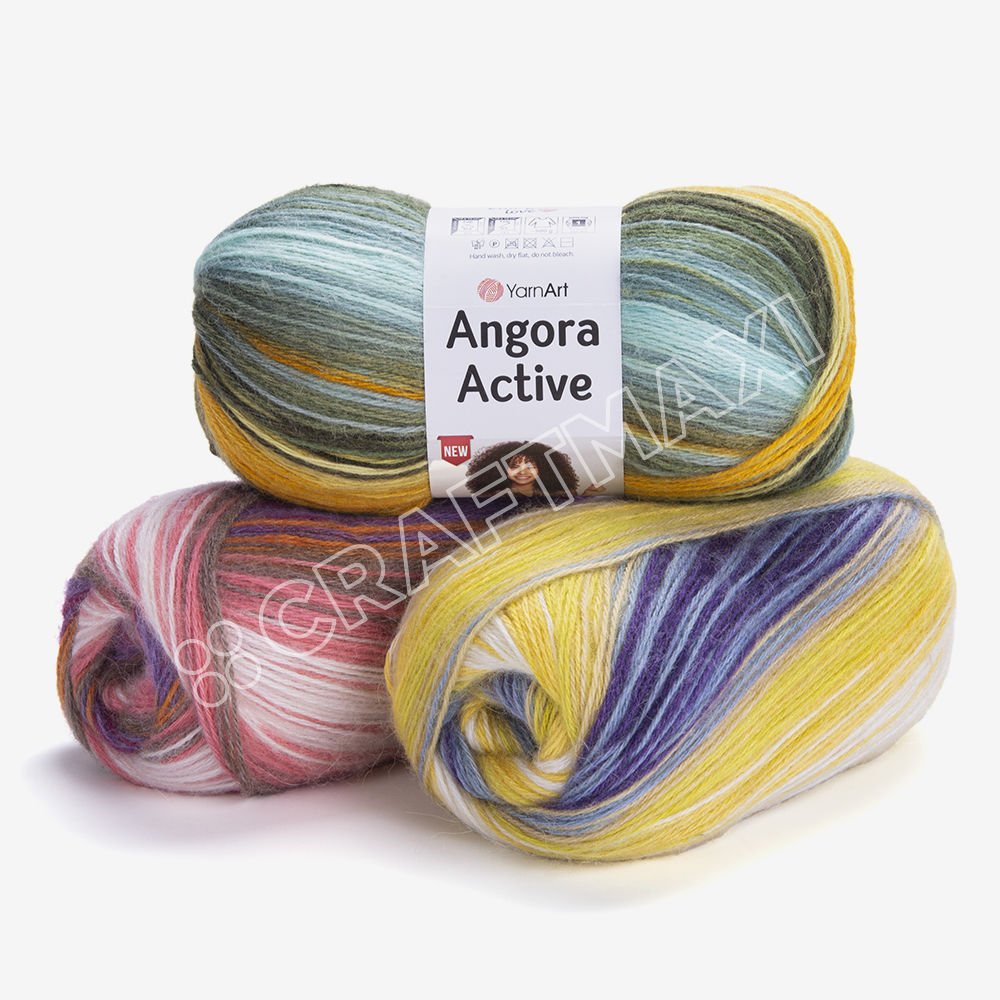 YARNART ANGORA ACTIVE NEW - MULTICOLOR KNITTING YARN