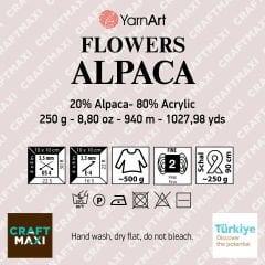 YARNART FLOWERS ALPACA - MULTICOLOR KNITTING YARN