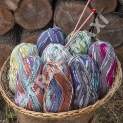 YARNART CRAZY COLOR - MULTICOLOR KNITTING YARN