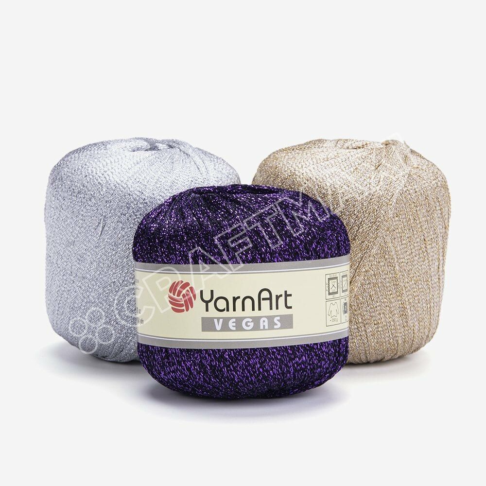 YARNART VEGAS - GLITTERY KNITTING YARN