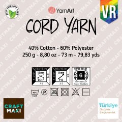 YARNART CORD YARN VR - HOME DECORATION ACCESSORIES KNITTING CORD