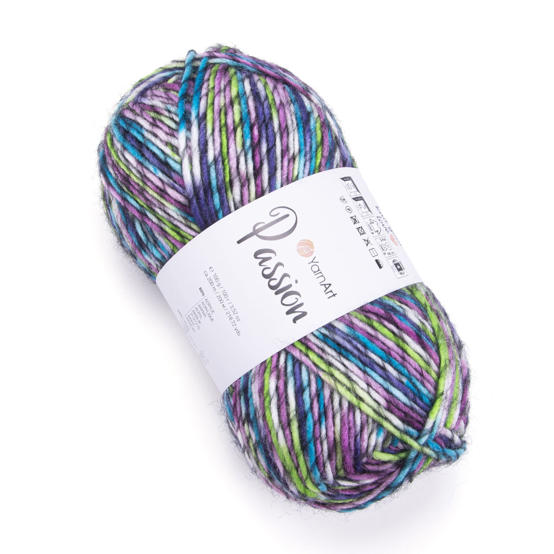 Yarnart Passion - Multicolor Knitting Yarn Variegated - 1250