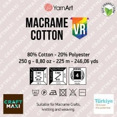 YARNART MACRAME COTTON VR - MACRAME CORD