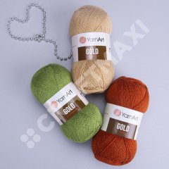 YARNART GOLD - GLITTERY KNITTING YARN