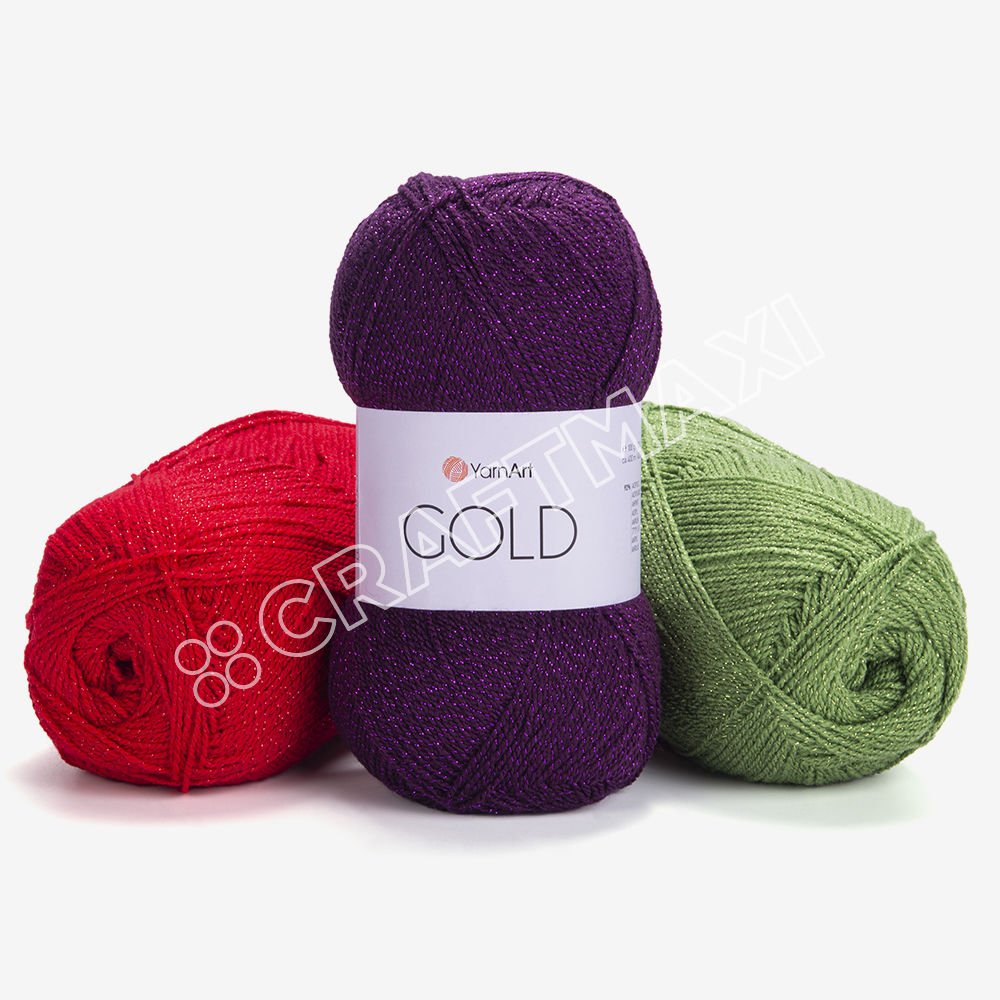 YARNART GOLD - GLITTERY KNITTING YARN