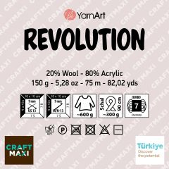 YARNART REVOLUTION - MULTICOLOR KNITTING YARN