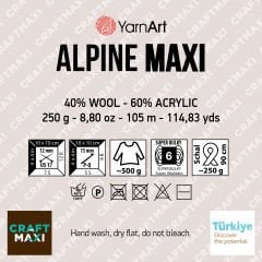 YARNART ALPINE MAXI - KNITTING YARN