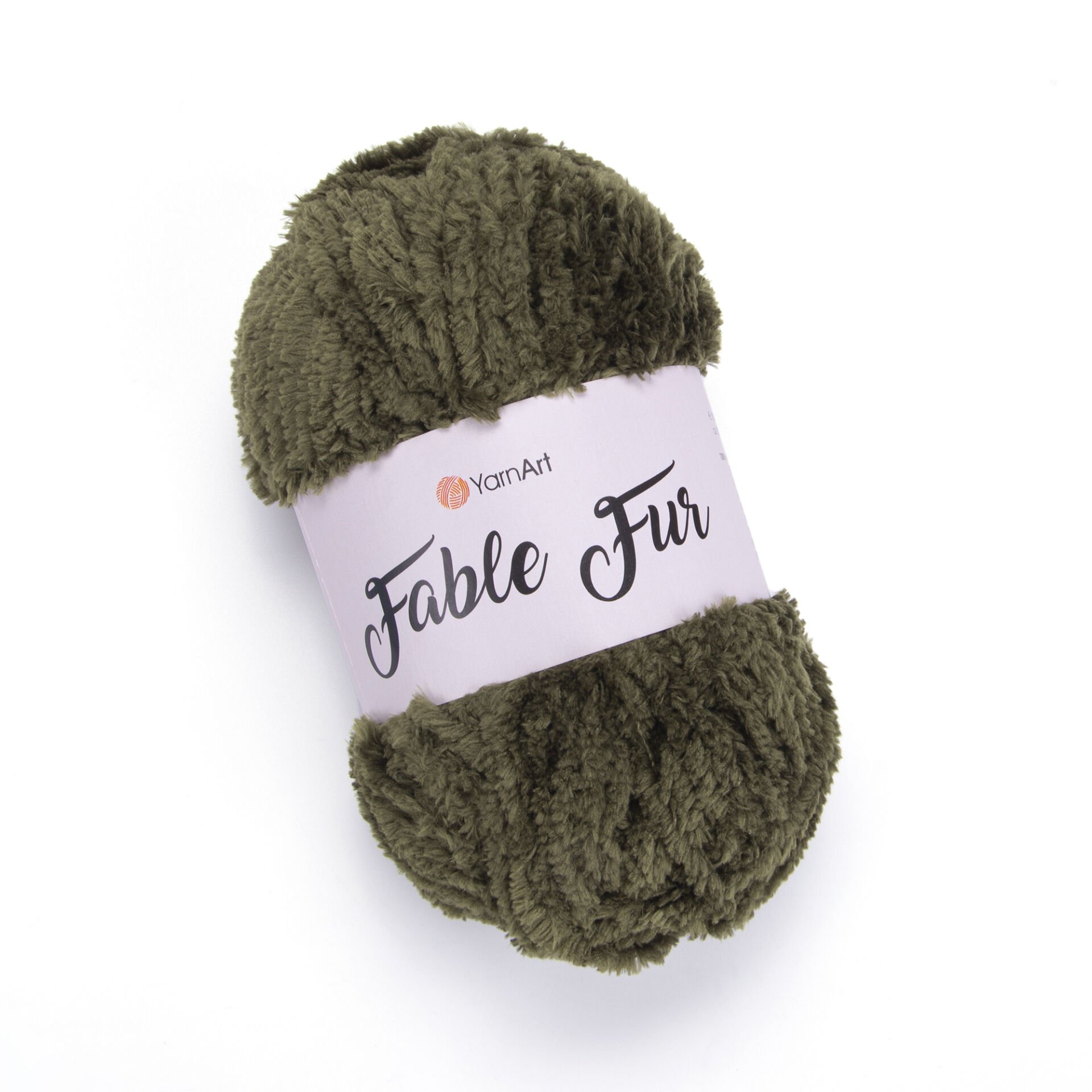 YARNART FABLE FUR - KNITTING YARN GREEN - 982