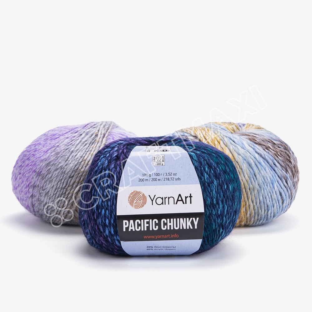 YARNART PACIFIC CHUNKY - MULTICOLOR KNITTING YARN