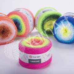 YARNART FLOWERS VIVID - MULTICOLOR KNITTING YARN