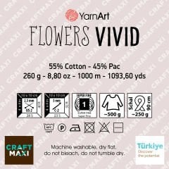 YARNART FLOWERS VIVID - MULTICOLOR KNITTING YARN