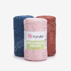 YARNART TWISTED MACRAME 3 MM LUREX - MACRAME CORD