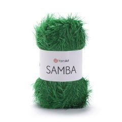 YARNART SAMBA - KNITTING YARN GREEN - 78
