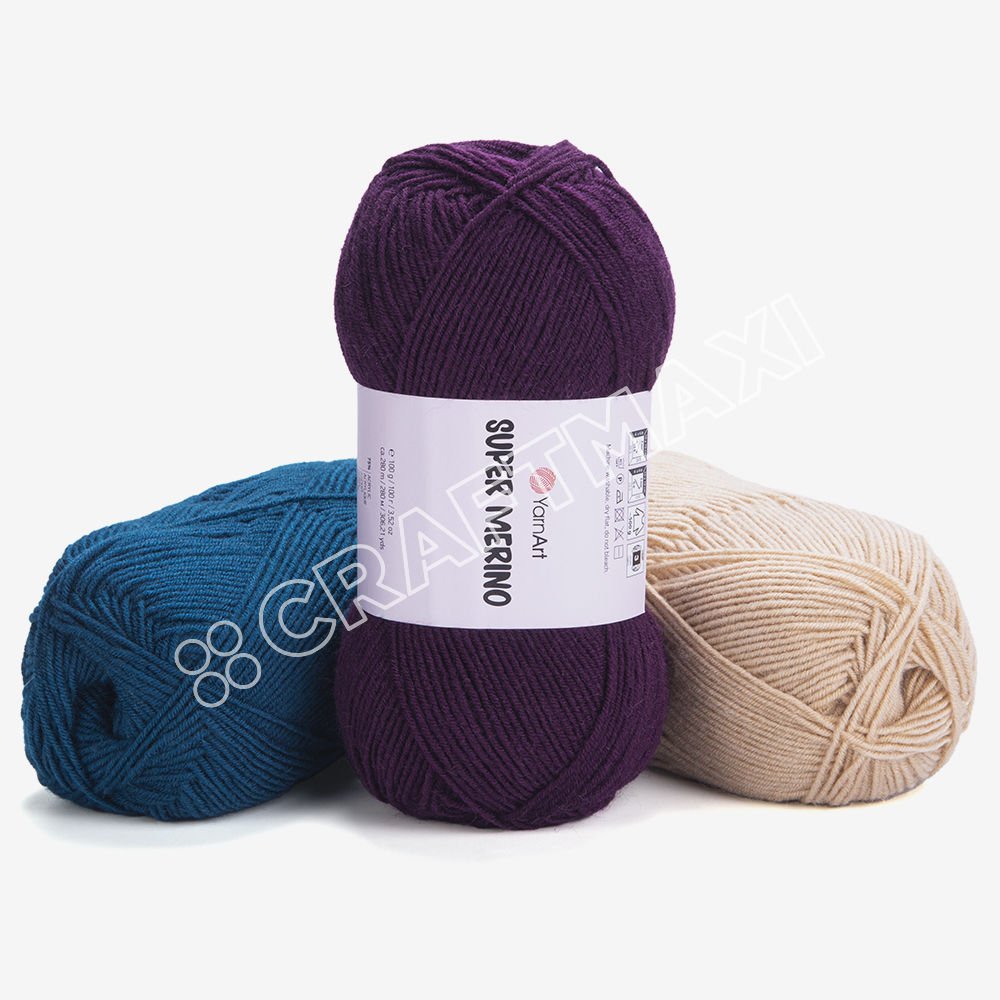 YARNART SUPER MERINO - KNITTING YARN