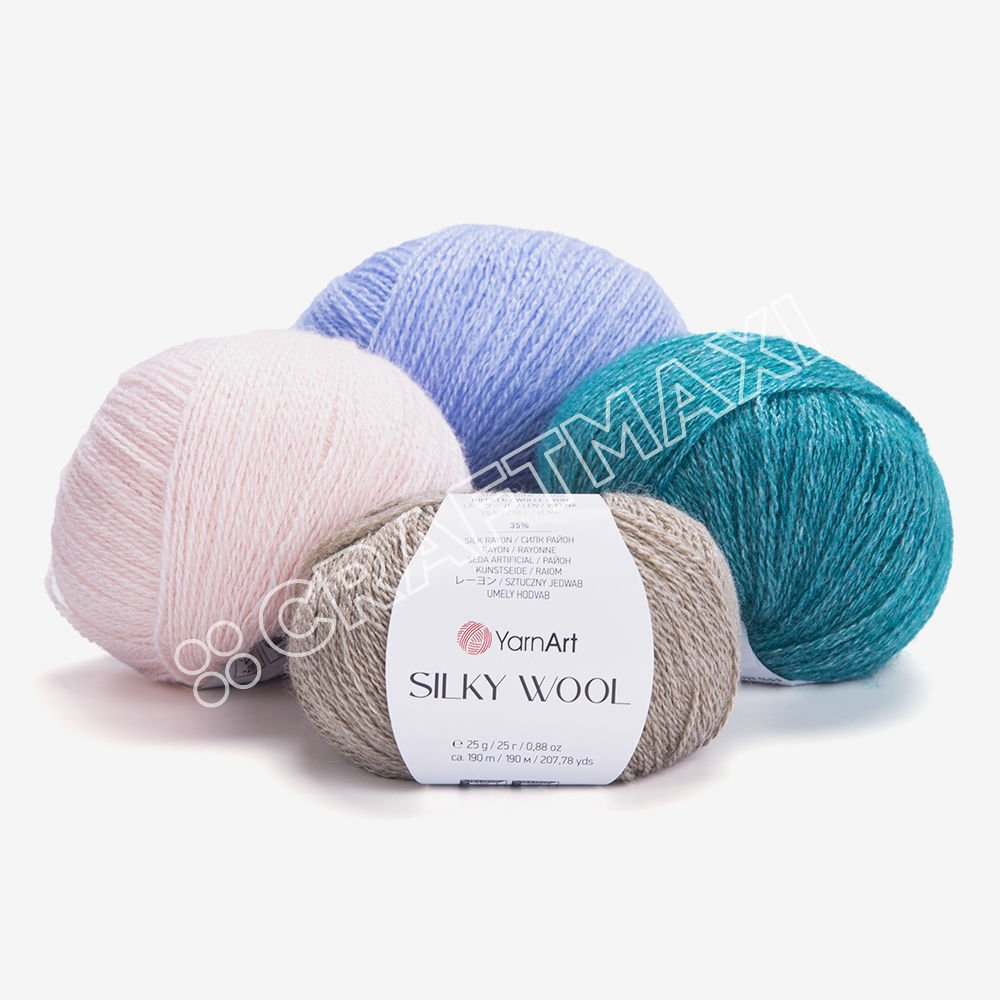 YARNART SILKY WOOL - KNITTING YARN