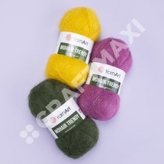 Yarnart Mohair Trendy - Knitting Yarn Smoke Grey - 114