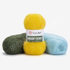 Yarnart Mohair Trendy - Knitting Yarn Blue - 140