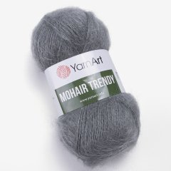 YARNART FLUFFY - KNITTING YARN SMOKE GREY - 722 - YARNART