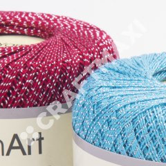 YARNART VIOLET LUREX - GLITTERY MERCERISED LACE YARN