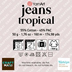 YARNART JEANS TROPICAL - MULTI Strickgarn