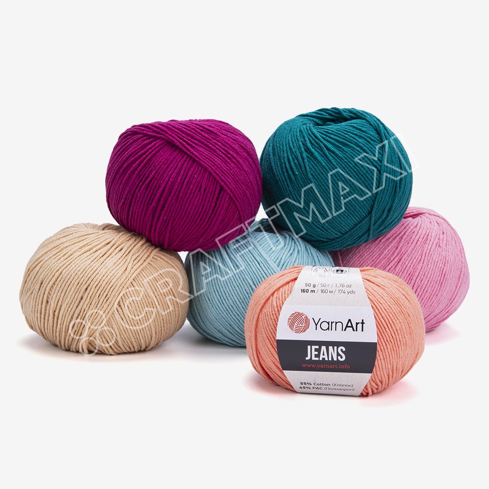 YarnArt Jeans Knitting Yarn, Flesh - 07