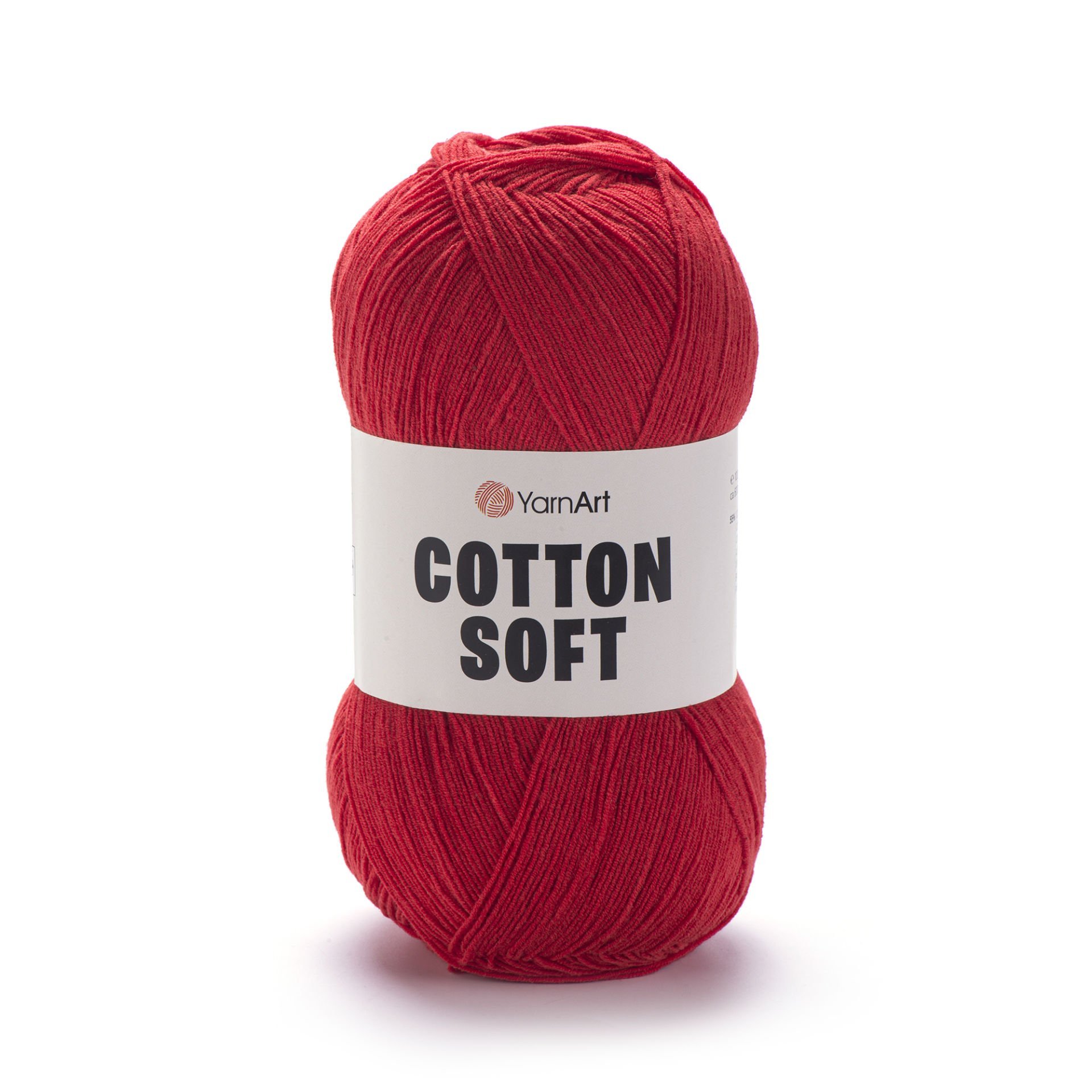 YARNART COTTON SOFT - KNITTING YARN RED - 90