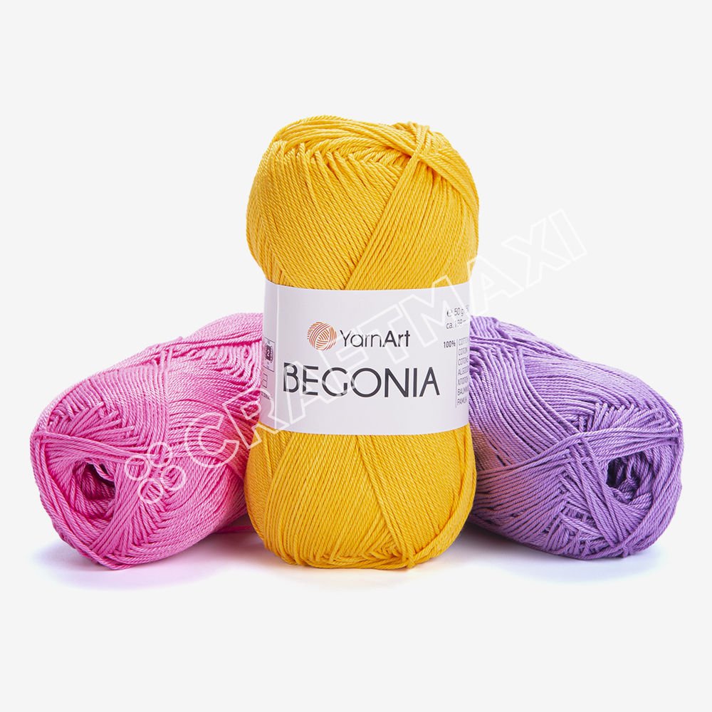 YARNART BEGONIA - MERCERIZED KNITTING YARN