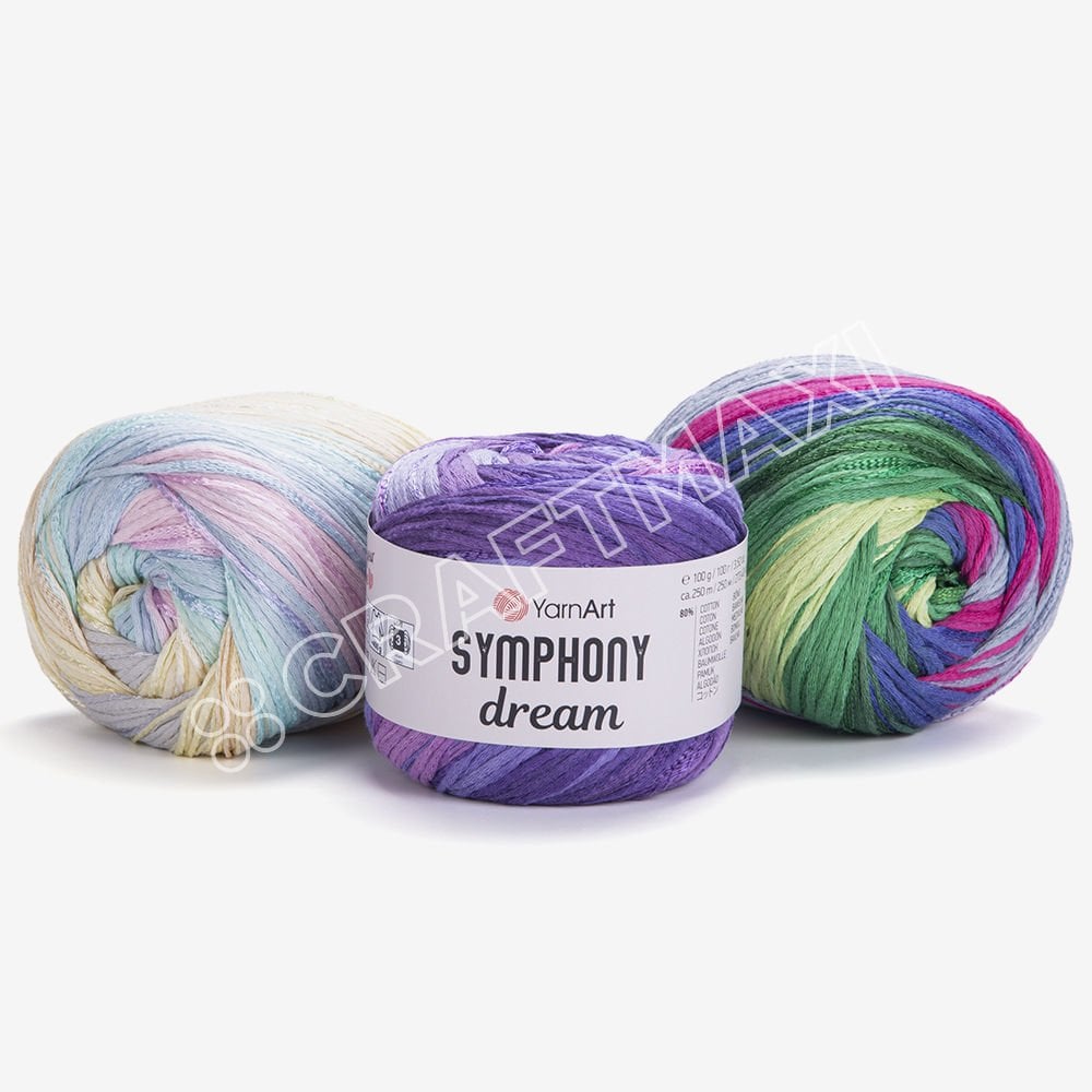 YARNART SYMPHONY DREAM -  MULTICOLOR KNITTING YARN