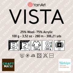 YARNART VISTA - MULTICOLOR KNITTING YARN