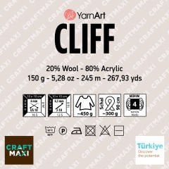 YARNART CLIFF - MULTICOLOR KNITTING YARN