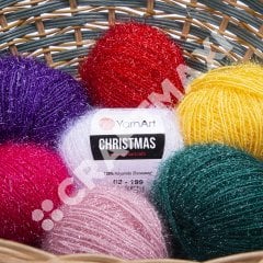 YARNART CHRISTMAS - SPARKLY KNITTING YARN