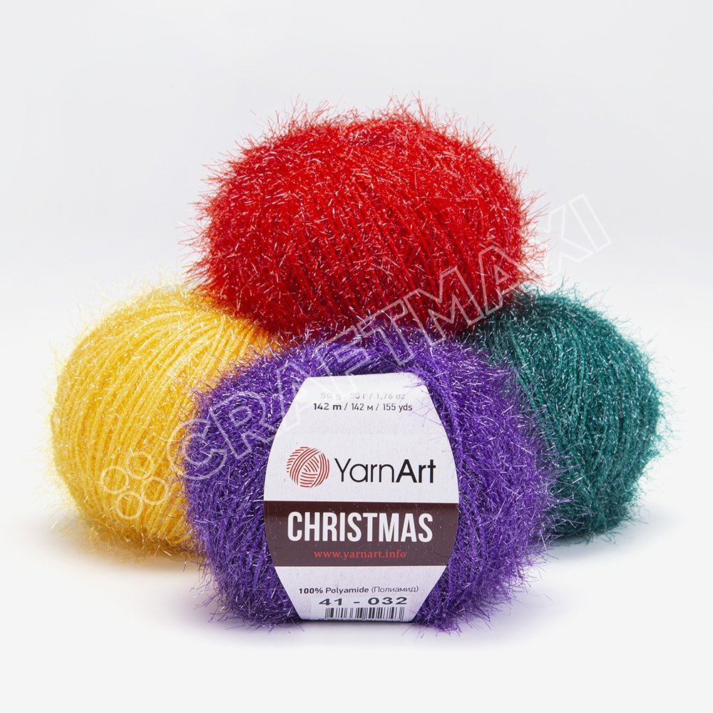 YARNART CHRISTMAS - SPARKLY KNITTING YARN