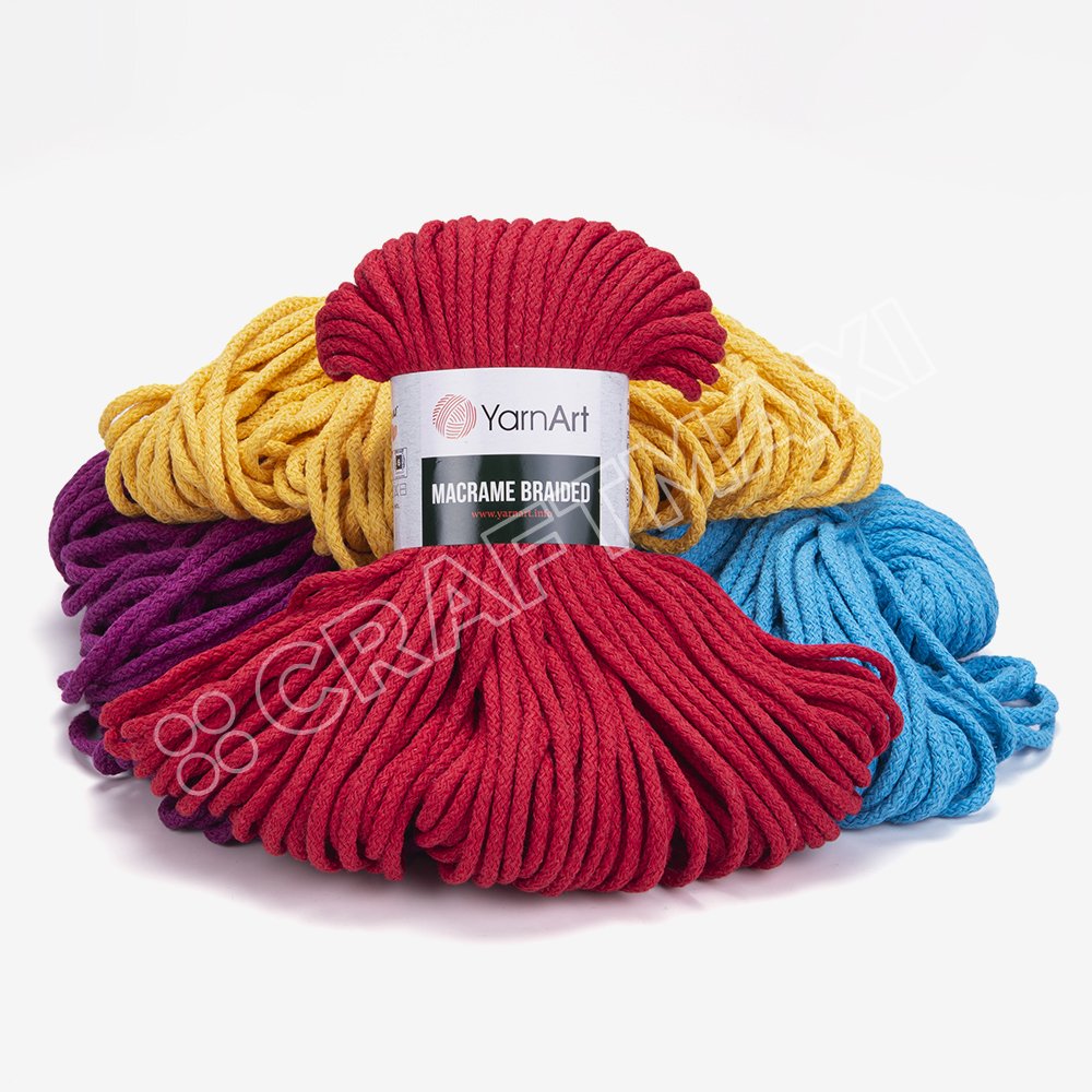 YARNART MACRAME BRAIDED - MACRAME CORD