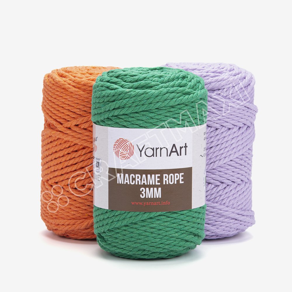 Yarnart Macrame Cord 5 mm - Macrame Cord Pistachio - 755