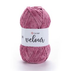 YARNART VELOUR - KADİFE EL ÖRGÜ İPİ GÜL KURUSU - 868