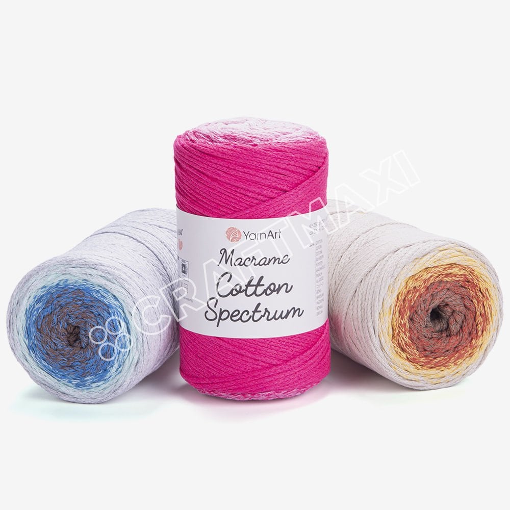 YARNART MACRAME COTTON SPECTRUM - MAKROME EL ÖRGÜ İPİ