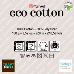 YARNART ECO COTTON - EL ÖRGÜ İPİ