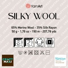 YARNART SILKY WOOL - EL ÖRGÜ İPİ