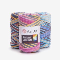 YARNART MACRAME CORD 3 MM VR - MAKROME EL ÖRGÜ İPİ