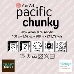 YARNART PACIFIC CHUNKY - EBRULİ EL ÖRGÜ İPİ