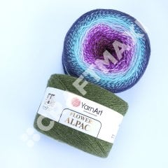 YARNART FLOWERS ALPACA - EBRULİ EL ÖRGÜ İPİ