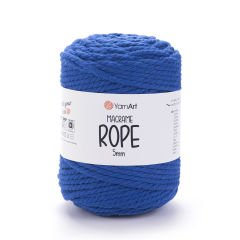 YARNART MACRAME ROPE 5 MM - MAKROME EL ÖRGÜ İPİ SAKS MAVİSİ - 772
