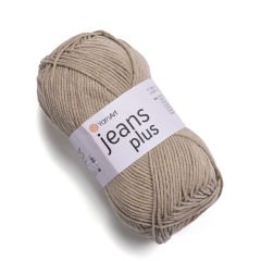 YARNART JEANS PLUS - EL ÖRGÜ İPİ TAŞ RENGİ - 48