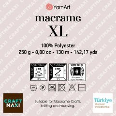 YARNART MACRAME XL - MAKROME EL ÖRGÜ İPİ