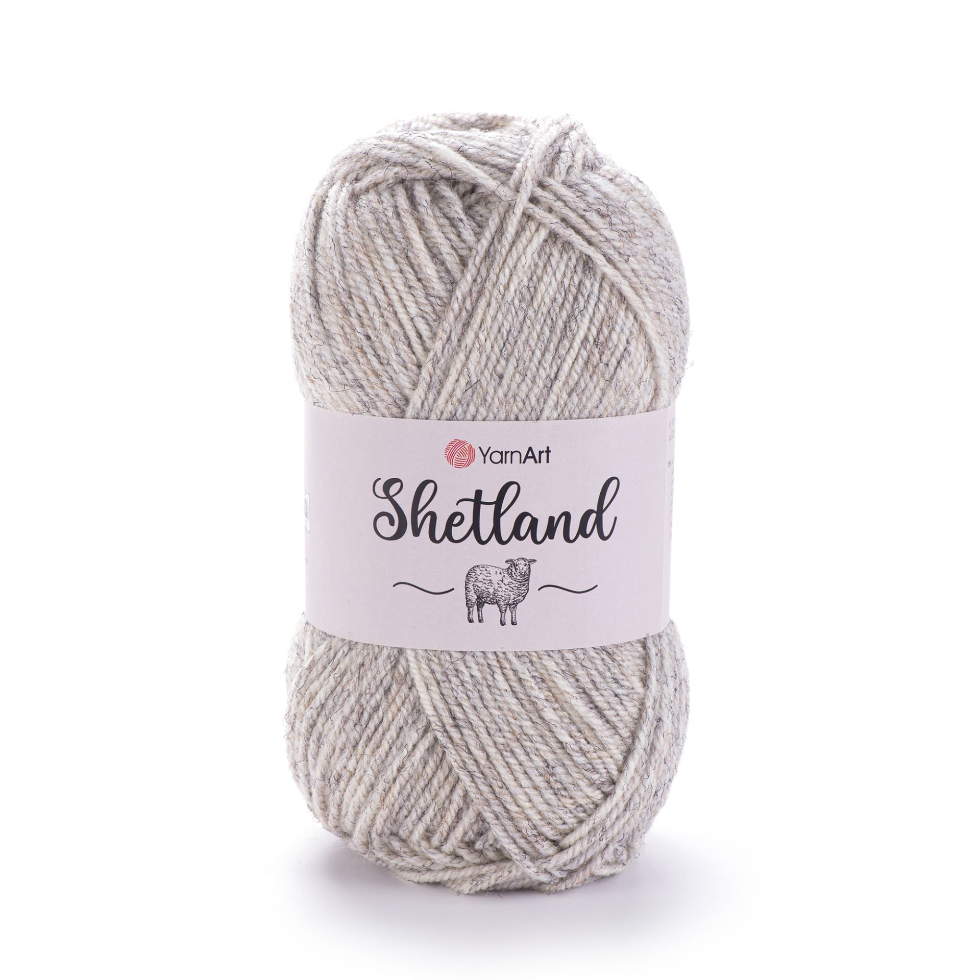 YARNART SHETLAND - EL ÖRGÜ İPİ KIRÇILLI KREM - 535