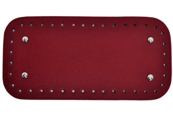 Deri Çanta Tabanı 12,5x25,5 cm. Kırmızı