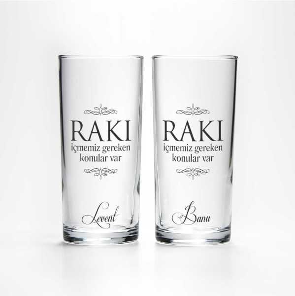 Rakı İçmemiz Gereken 2'li Rakı Bardağı