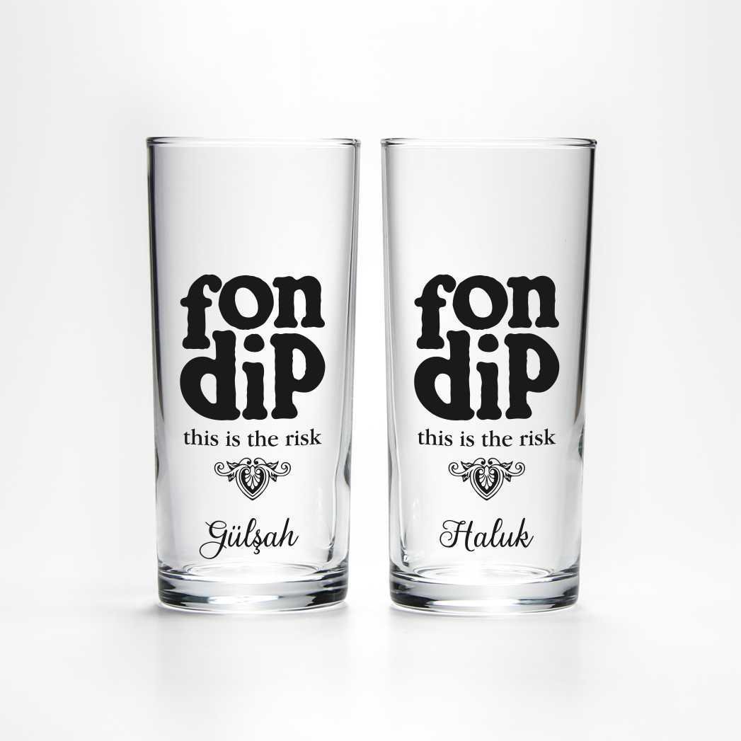 Fon Dip 2'li Rakı Bardağı