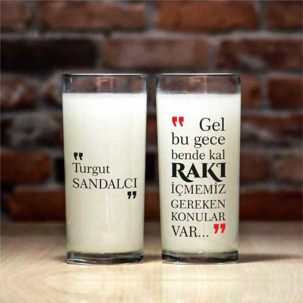 Gel Bu Gece Bende Kal 2'li Rakı Bardağı